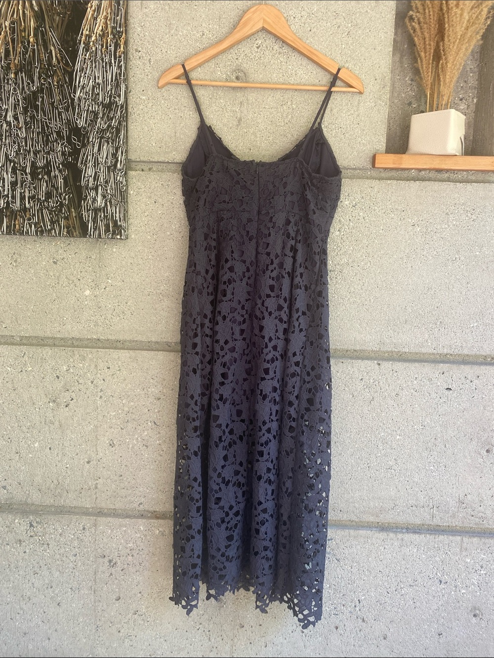 ASTR Navy Lace Midi Dress - Picture 10 of 12